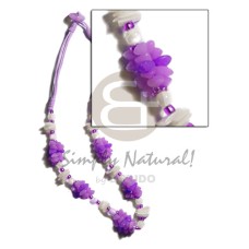 lavender 3 layer wax cord with buri