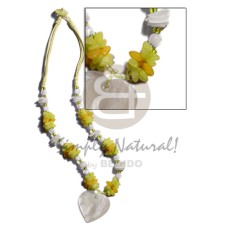 yellow 3 layer wax cord with buri