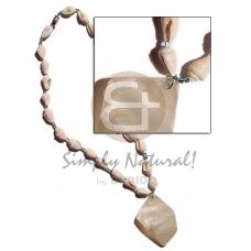 nassa white with glass beads with 40mm