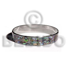 laminated inlaid mosaic paua in .5 inch