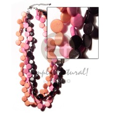 3 layers 10mm black pink peach coco sidedrill