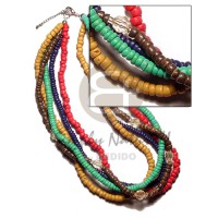 5 layers 4 5mm coco Pokalet. red navy blue mustard light