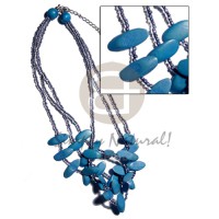 3 layers aqua blue slidecut natural