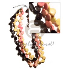 3 layers 10mm black yellowithpeach coco sidedrill