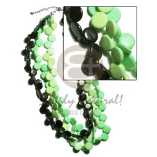 3 layers 10mm black lime green light green coco
