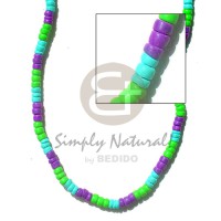 4 5mm coco pokalet lavender neon green aqua blue combination