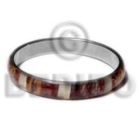 laminated inlaid banana bark with hammershell