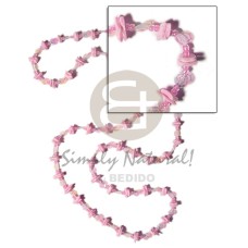 36 in. continuous pastel pink white rose