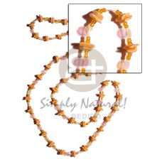 36 in. continuous orange white rose