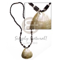 black glass beads with hematite combination and