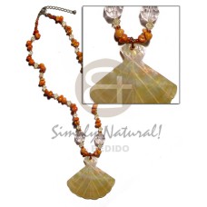 corals and acrylic crystals combination with 45mm