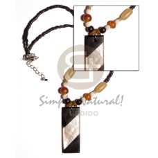 2 3mm black coco plt. with bone and