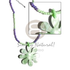 2 3mm mint green lavender coco pokalet with 40mm