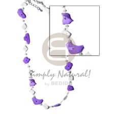 floating lavender coco nuggets and white rose