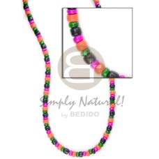 4 5mm coco Pokalet. black green melon pink combination