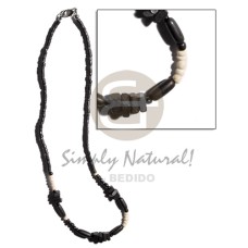2 3mm black coco heishe black coco sq.
