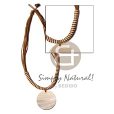 8 layers wax cord with 40mm round