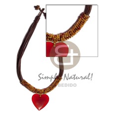 8 layers wax cord with glass beads