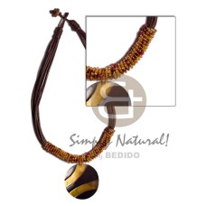 8 layers wax cord with glass beads