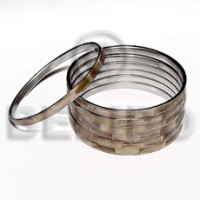laminated brownlip in 5mm stainless metal