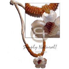 8 layers wax cord with glass beads