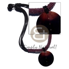 5 layers wax cord with glass