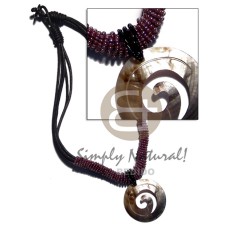 5 layers wax cord with glass