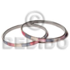laminated hammershell pink blue natural white alternate in 5mm