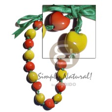 painted kukui nuts alternate graduated solid