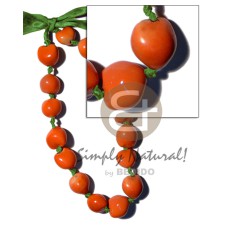 painted graduated kukui nuts  bright