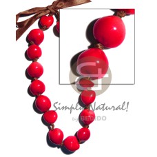 painted graduated kukui nuts  bright