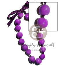 painted graduated kukui nuts  bright