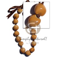painted graduated kukui nuts  golden