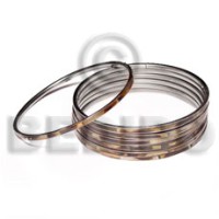 laminated brownlip in 3mm stainless metal