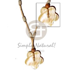 2 3mm coco heishe natural with buri seed,