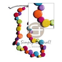 single row multicolored coco sidedrill 10mm