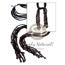 scarf necklace  6 rows 2 3mm coco