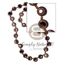 continuous round coco buttons with bronze sequins