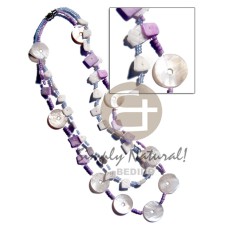 2 layers glass beads with floating white