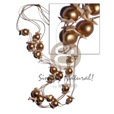 3 layers graduated wax cord 36in. 34in 30in