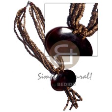 tassled 6 layers natural brown and tiger