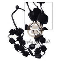 3 rows wax cord with 20mmx20mm natural