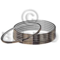 laminated brownlip tiger in 3mm stainless metal