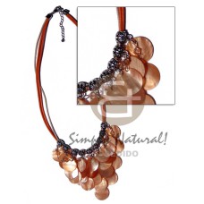 cleopatra dangling 18mm ( 25pcs.) orange hammershell
