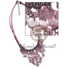cleopatra dangling 10mm ( 36pcs.) pink hammershell