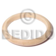 natural white wood bangle