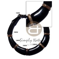 horn choker  black horn and natural