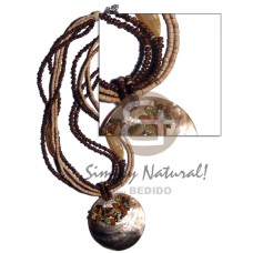 5 layers 2 3mm coco heishe natural 2 3mm coco