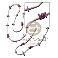 glass beads with pearl beads and white