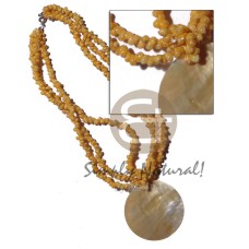 3 rows yellow mongo shell with 45mm